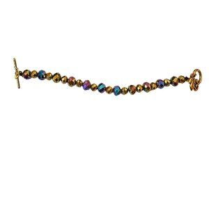 Iridescent Crystal Stretch Bracelet,